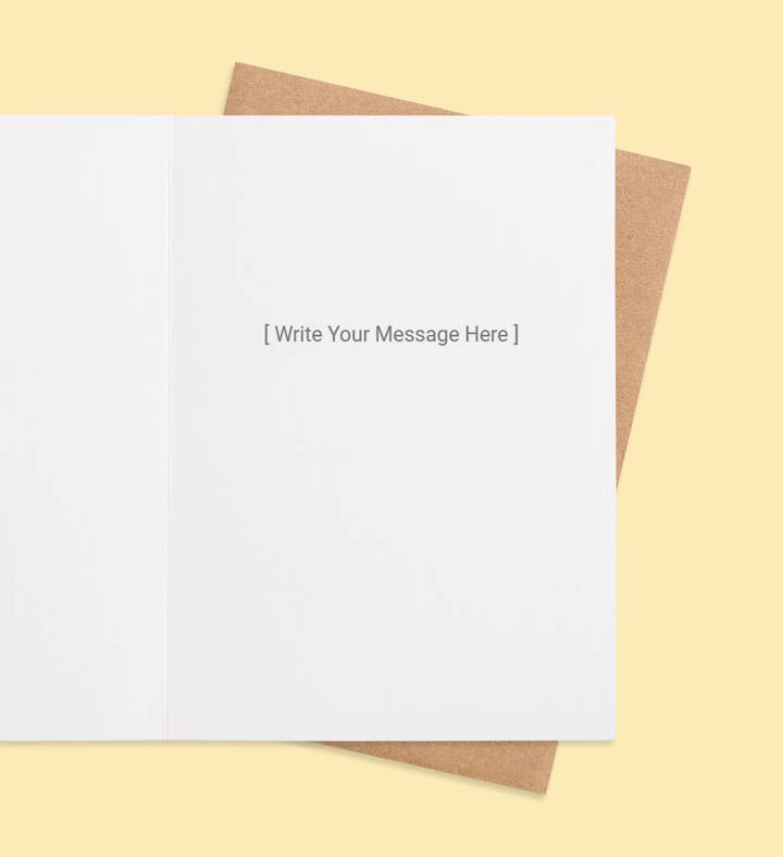 Graceful Waters Of Blessing Baptism Greeting Card Inside Image