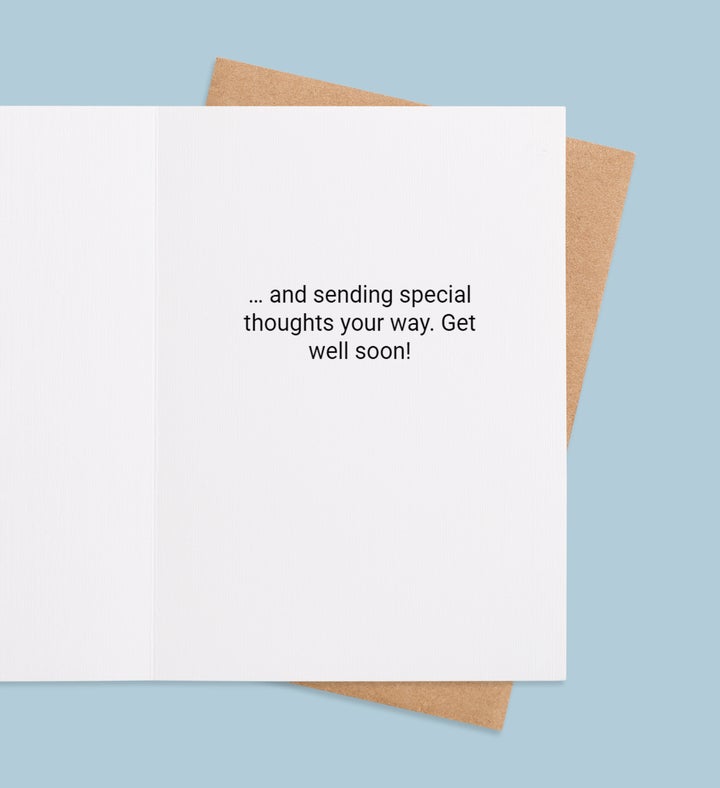 Blossom Whispers Get Well Greeting Card Inside Image