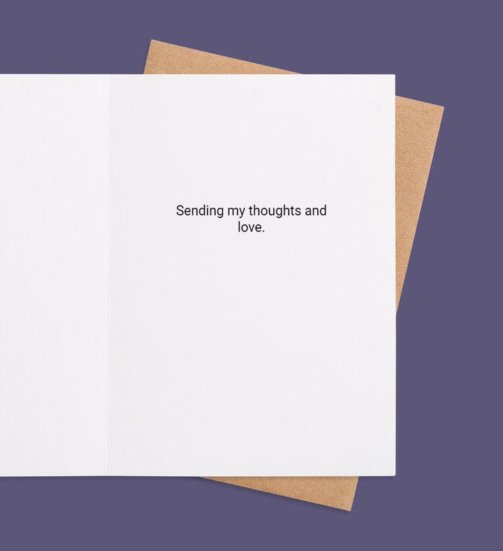 Hugging You From Afar Sympathy Greeting Card Inside Image