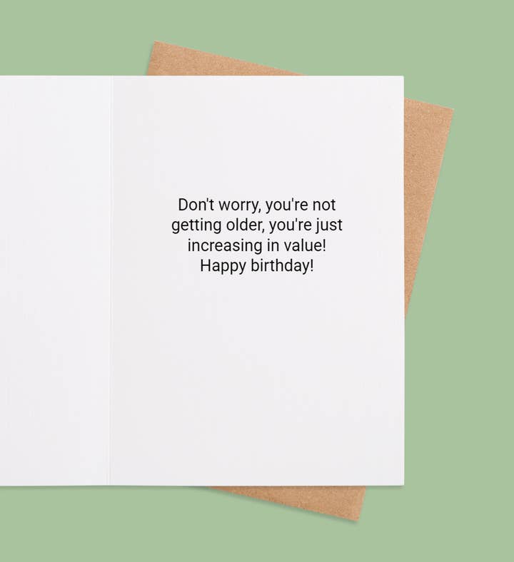 Youthful Revelry Birthday Greeting Card Inside Image