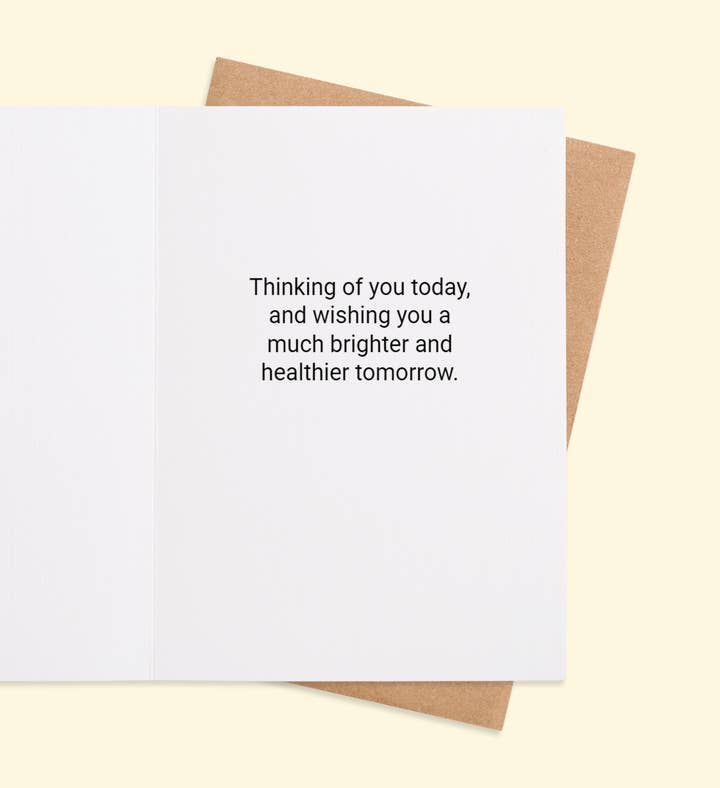 Blooming Whispers Of Wellness Get Well Greeting Card Inside Image