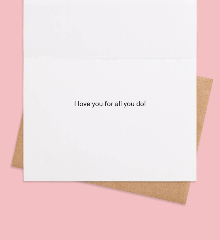 Hearts Aflutter For Mom Mothers Day Photo Greeting Card Inside Image