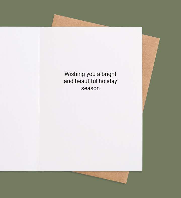 Chirping Holiday Cheer Christmas Greeting Card Inside Image