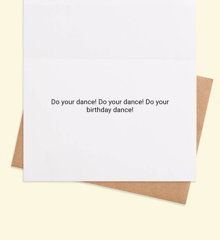 Rainbow Birthday Boogie Birthday Greeting Card Inside Image