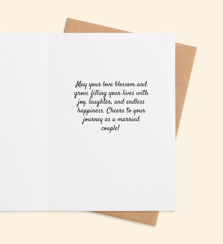 Blossoms Of Love Anniversary Greeting Card Inside Image