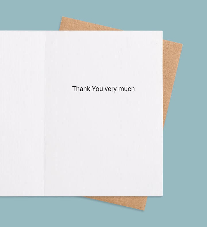 Rainbow Of Gratitude Thank You Greeting Card Inside Image