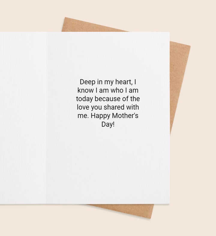 Heartfelt Embrace Mothers Day Greeting Card Inside Image