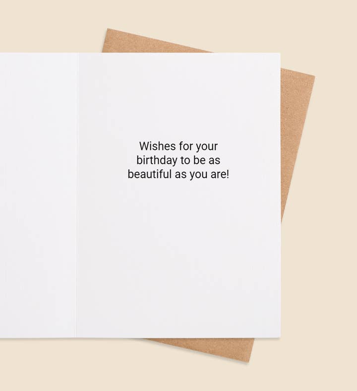 Sisterly Blossoms Birthday Greeting Card Inside Image