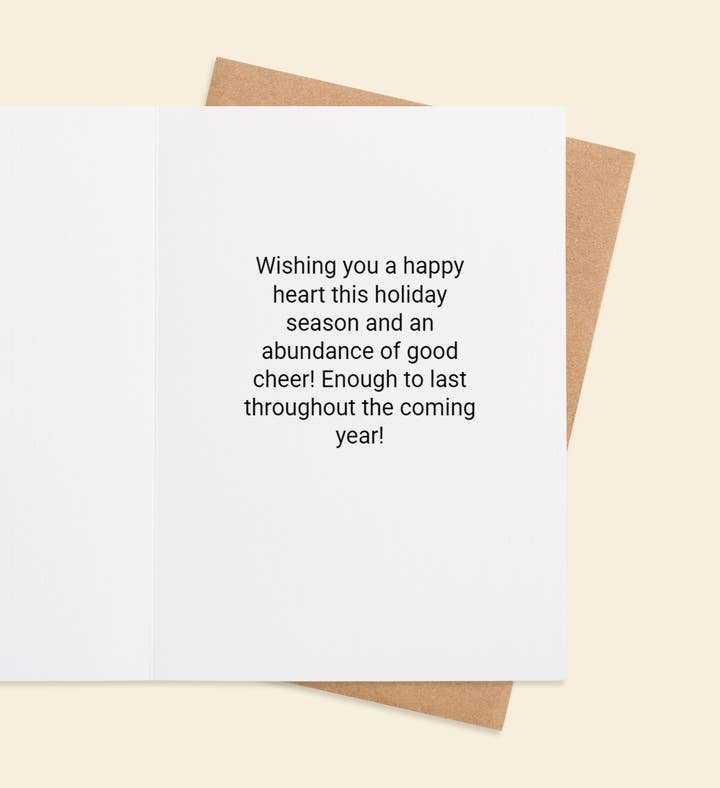 Joyful Moments Of Cheer Christmas Greeting Card Inside Image