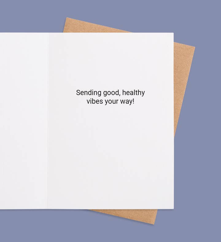 Blooms Of Wellness Get Well Greeting Card Inside Image