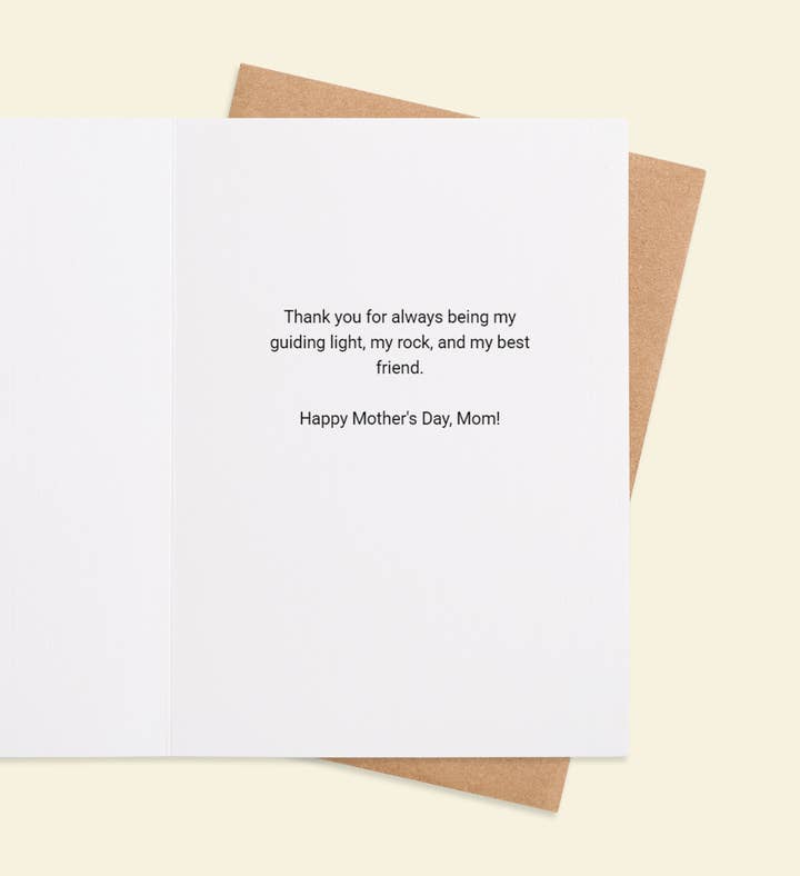 Blooming Love Mothers Day Greeting Card Inside Image