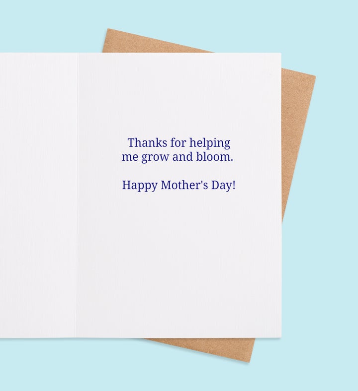 Mom Floral Blessing Birthday Greeting Card Inside Image