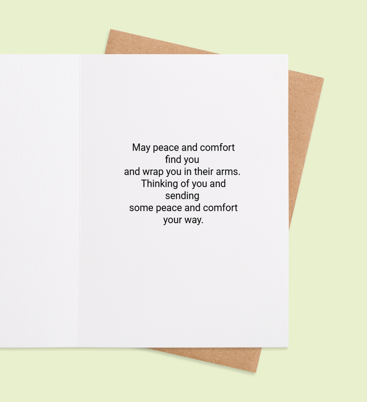 Lily's Whisper of Comfort Greeting Card Inside Image