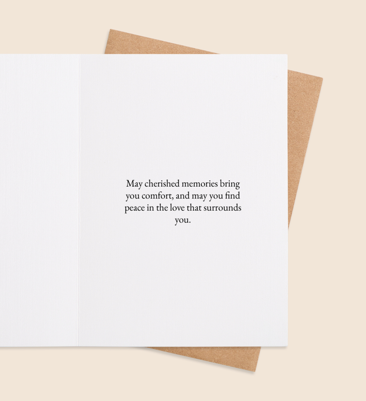 Sympathy's Blossom Greeting Card Inside Image