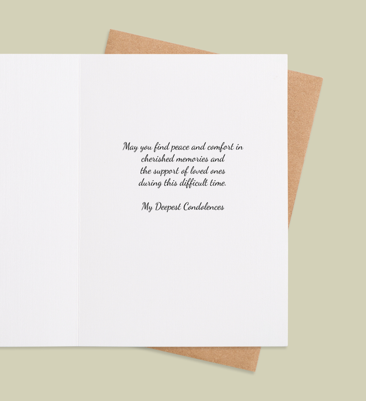 Eternal Grace Bouquet Greeting Card Inside Image