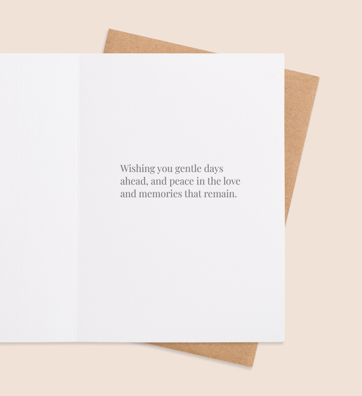 Fields of Solace Greeting Card Inside Image