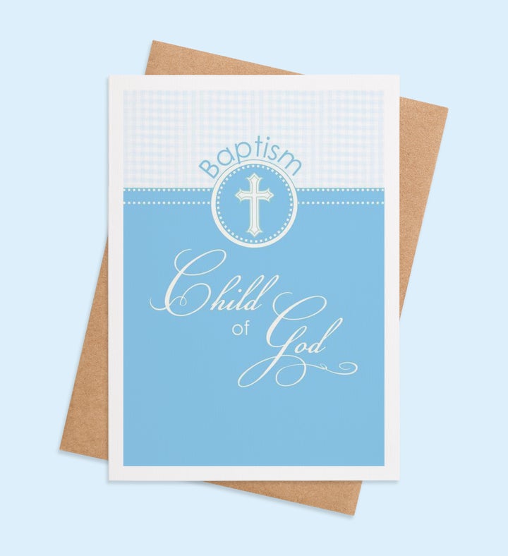 Blessed Beginnings Baptism Greeting Card Image