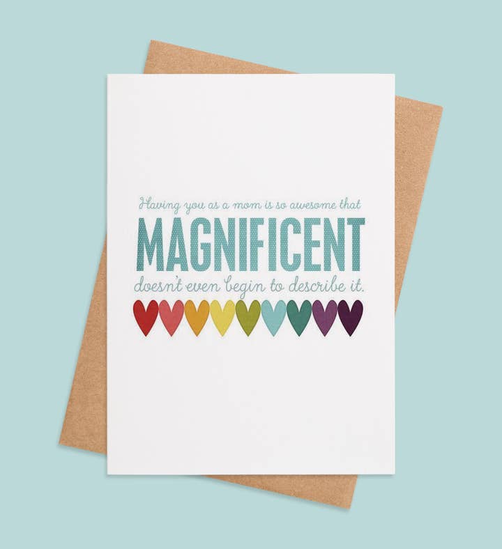 Mom Magnificence Unveiled Mothers Day Greeting Card Image