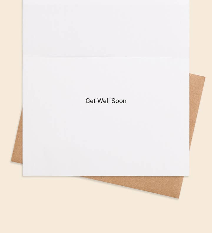 Bandaid Buddy Get Well Greeting Card Inside Image