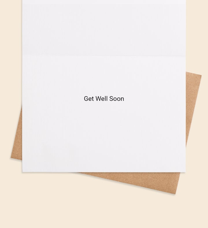 Bandaid Buddy Get Well Greeting Card Inside Image