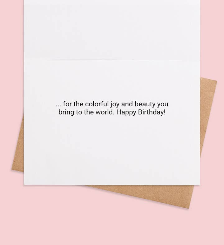 Daughterblooming Blessings Birthday Greeting Card Inside Image