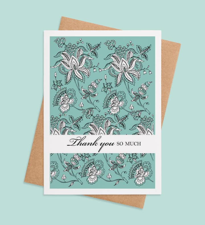 Blooming Gratitude Thank You Greeting Card Image