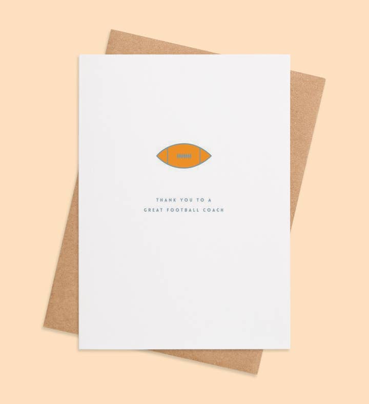 Coach Corner Cheers Thank You Greeting Card Image