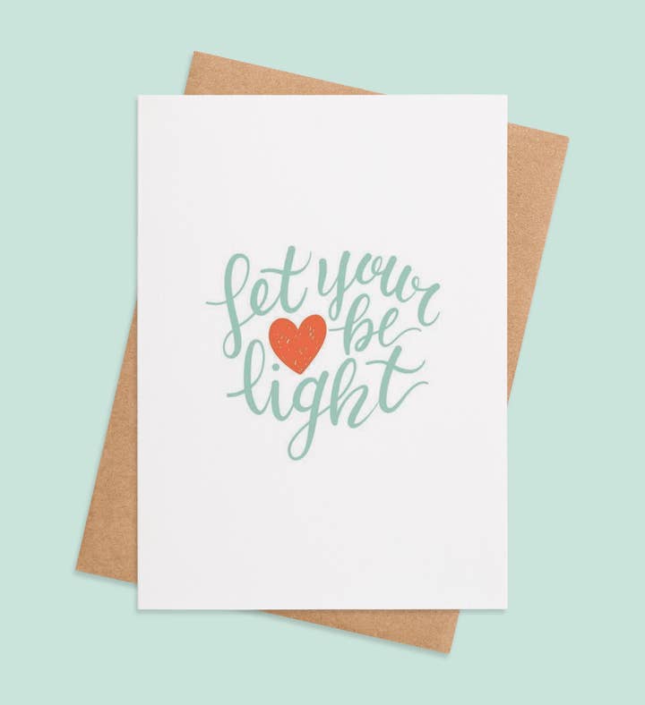 A Christmas Heart Of Light Christmas Greeting Card Image