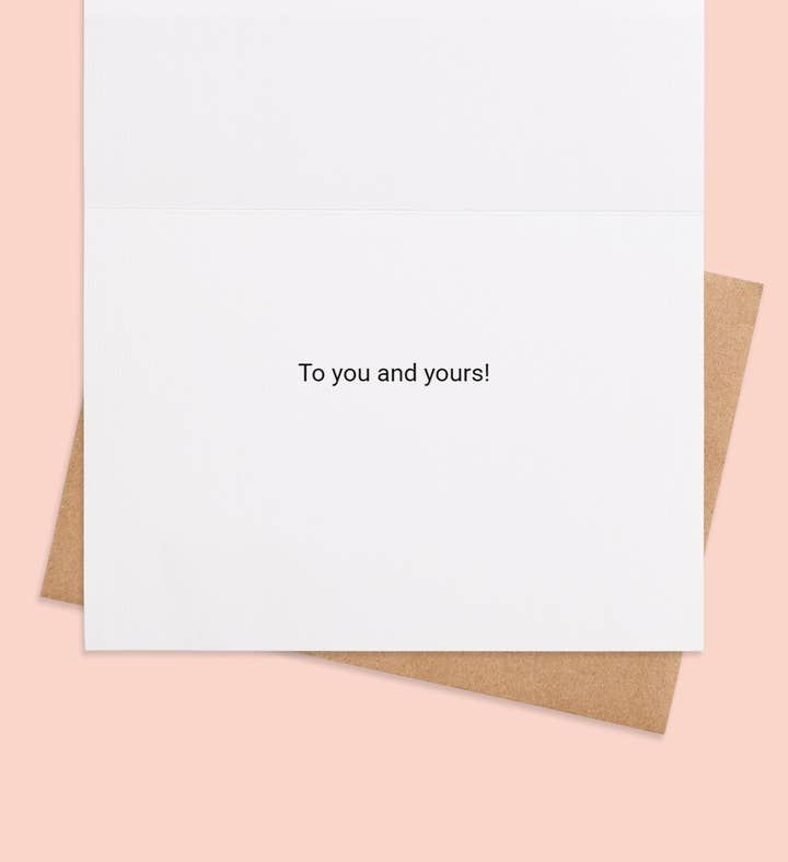 Holi Daze Delight Christmas Greeting Card Inside Image