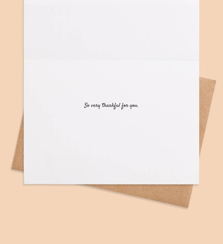 Grateful Gathering Thanksgiving Greeting Card Inside Image