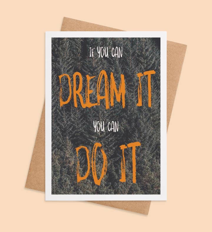Dream Big, Do Bigger Graduation Greeting Card Image