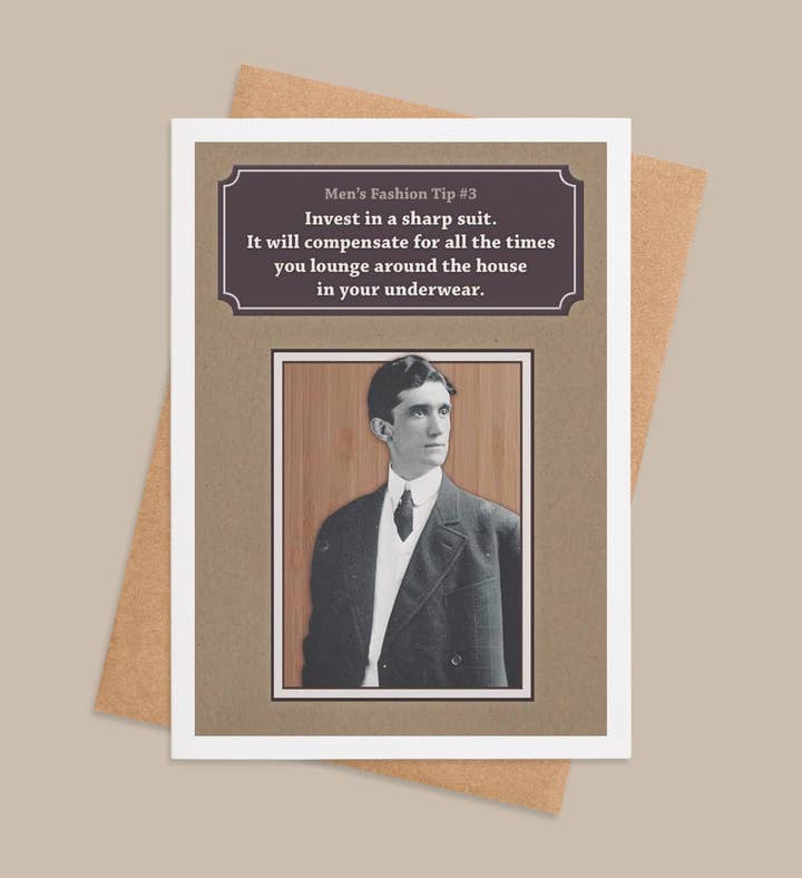 Suit Up & Chill Out Birthday Greeting Card Image