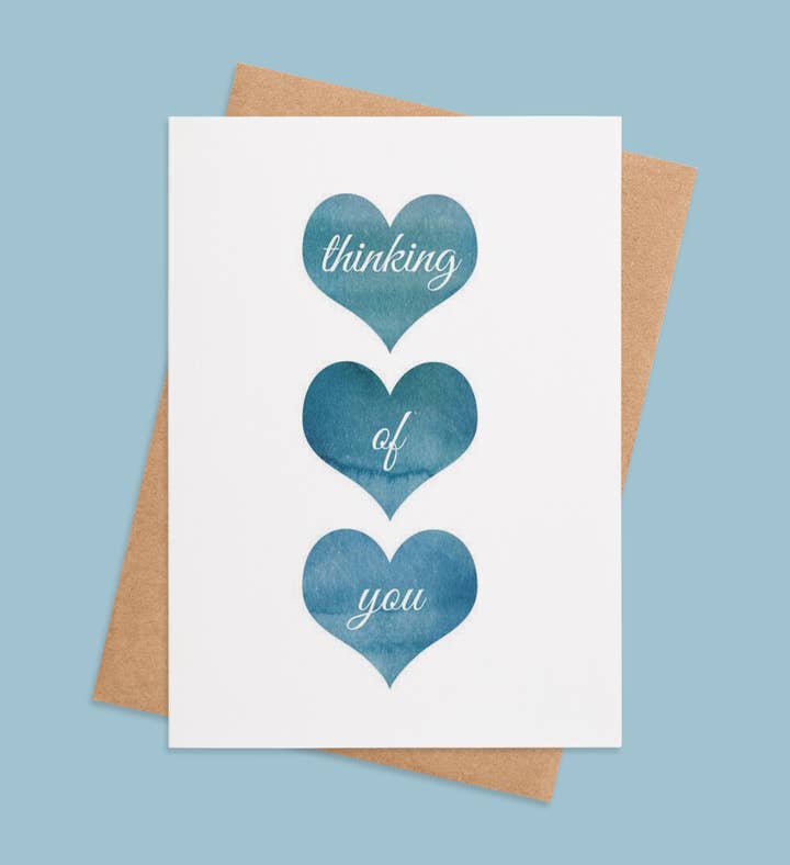 Heartfelt Waves Thinking Of You Greeting Card Image