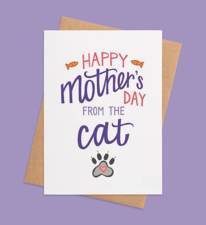 Feline Love For Mama Mothers Day Greeting Card Image