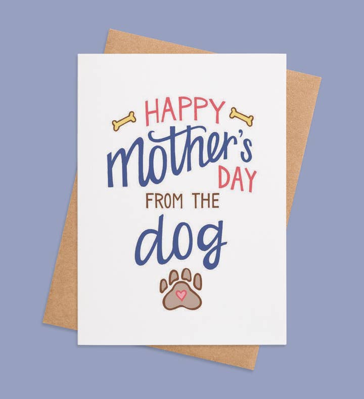 Paw Sitive Love For Mom Mothers Day Greeting Card Image