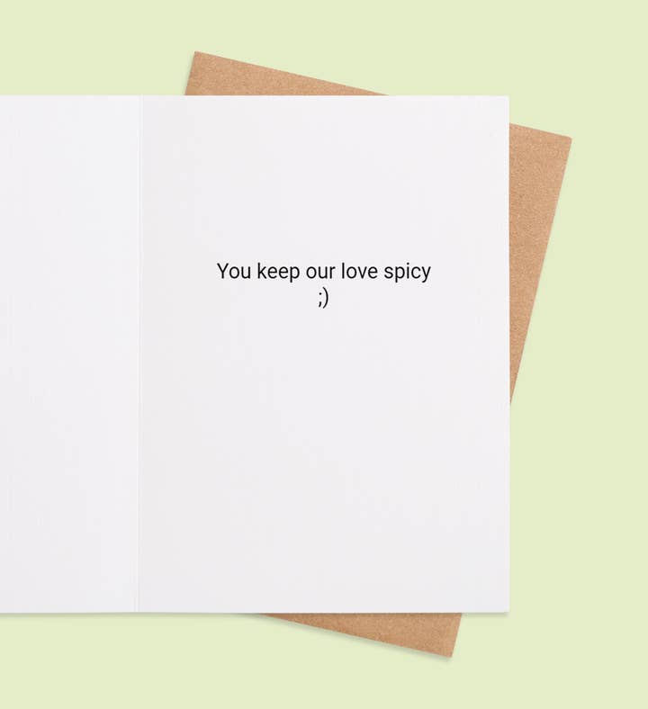 Spicy Mamadelight Mothers Day Greeting Card Inside Image