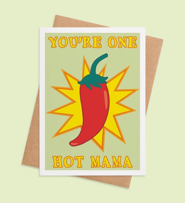 Spicy Mamadelight Mothers Day Greeting Card Image