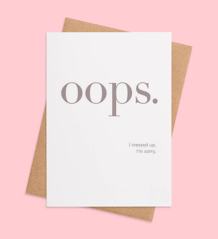 Oopsie Daisy Greeting Card Image