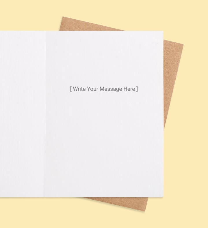 Good Vibes Parade Greeting Card Inside view