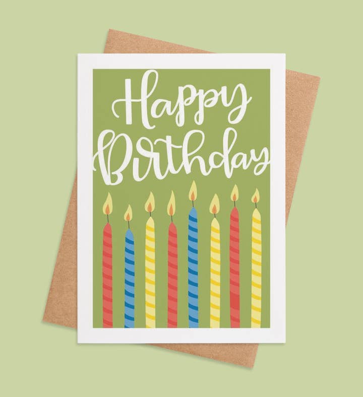 Birthday Candle Chorus Birthday Greeting Card Image