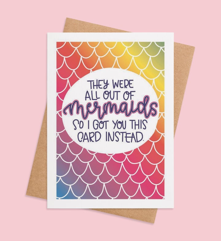 Mermaid Wishes & Friendships Greeting Card