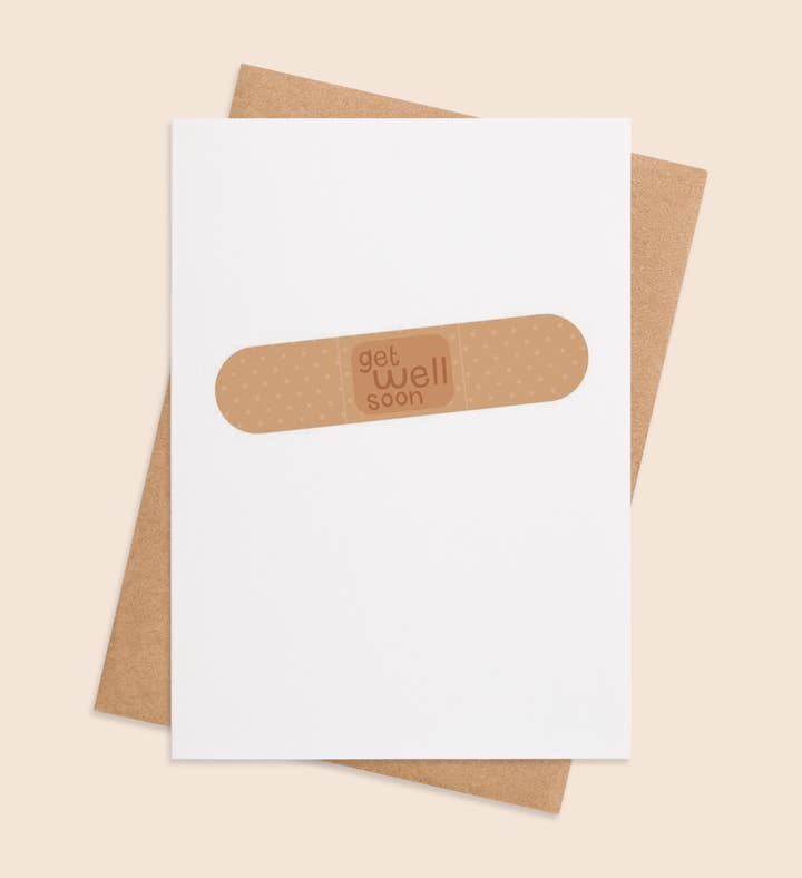 Bandaid Bliss Get Well Greeting Card Image