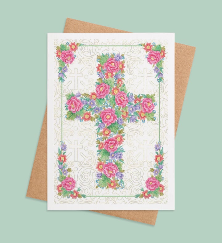Floral Cross Of Blessings