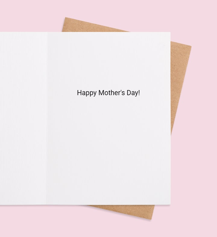 Heartfelt Hugs For Mom Greeting Card Inside view