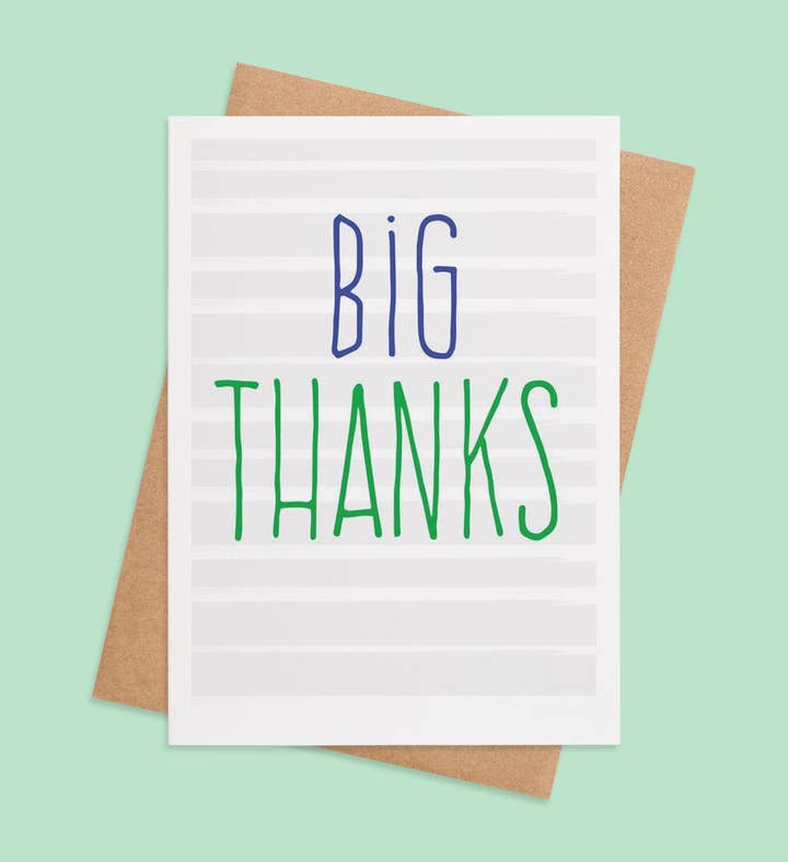 Gigantic Gratitude Thank You Greeting Card Image