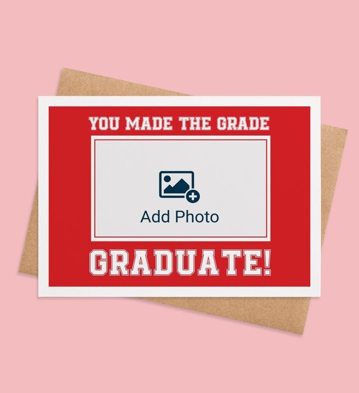 Grade A Graduate Graduation Photo Greeting Card Image