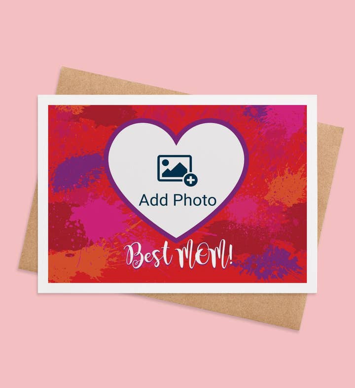 Hearts Aflutter For Mom Mothers Day Photo Greeting Card Image