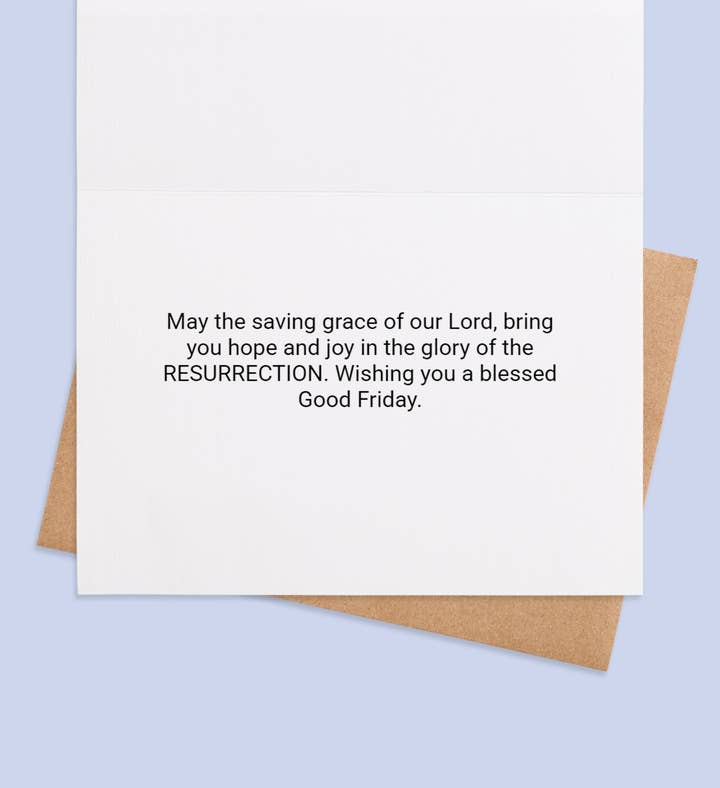 Graceful Reflections Easter Greeting Card Inside Image