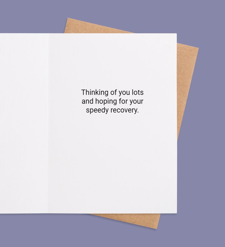 Blooming Healing Wishes Get Well Greeting Card Inside view