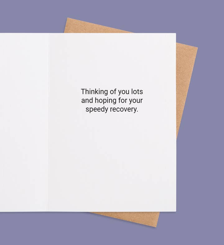 Blooming Healing Wishes Get Well Greeting Card Inside Image